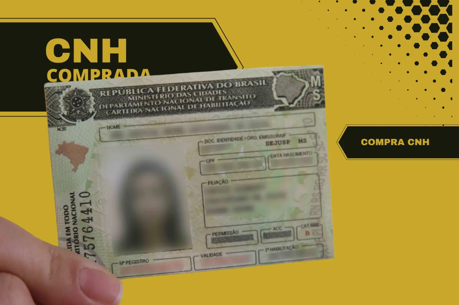 CNH comprada na net